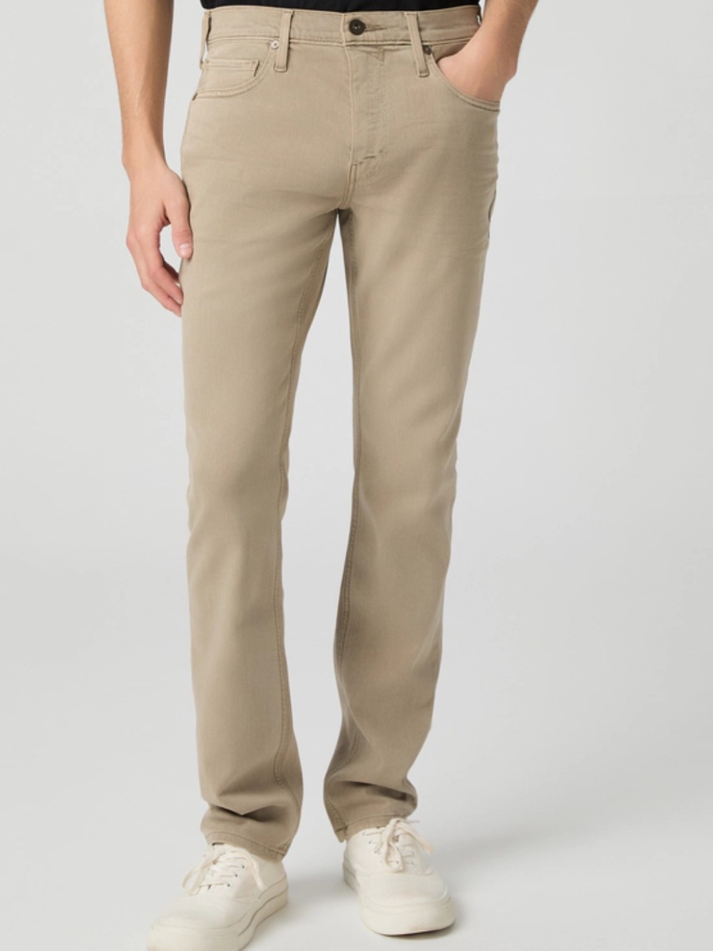 PAIGE Transcend Denim Lennox Men’s Slim Beige Jeans Khakis Stretch Taper Resort